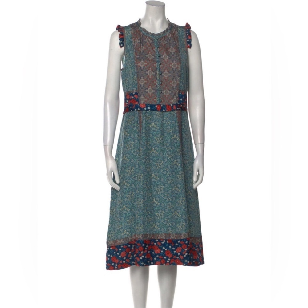 NWOT Marc by Marc Jacobs Silk 2005 Floral Sleeveless Smock Midi Dress - S